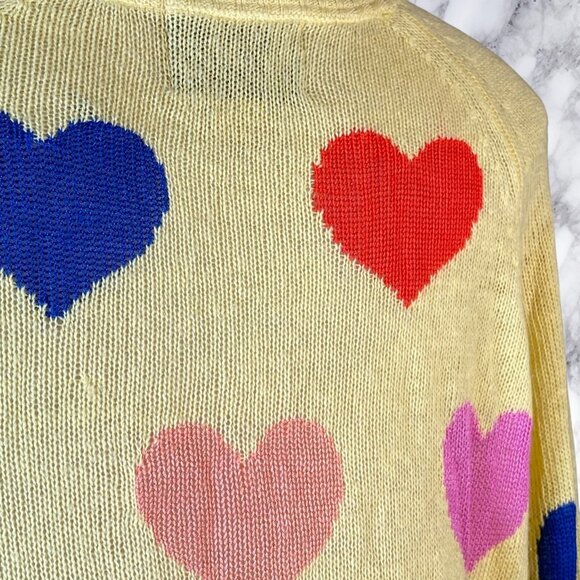 Wildfox White Label Rainbow Hearts Sweater - Picture 7 of 12